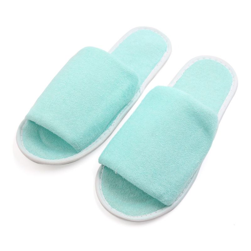Unique Bargains Foldable Disposable Slipper Hotel Spa Guest Slippers for Women 1 Pair, 1 of 5