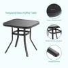 Sonkuki 3 Pieces Patio Bistro Set, Outdoor Funiture Set with 2 Rocking Chairs, Tempered Glass Top Coffee Table and Cushion - 4 of 4