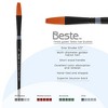 Creative Mark Beste Golden Taklon One Stroke #6 - 2 Pack Artist Brush, Professional Watercolor Brushes, For Acrylic Painting, Short Handle, Sharp - 2 of 4