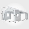 Carport Canopy Heavy Duty Waterproof UV Resistant Portable Garage 4 Doors & 4 Windows Carport with Removable Sidewalls for Car Truck Boat Storage - 2 of 4
