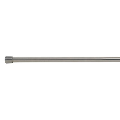 iDESIGN Forma Metal Expandable Constant Tension Bathroom Shower Brushed Stainless Steel