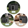 Kumasinova 32"/43" Easy-Assemble Dog Crate with Weatherproof Roof,Spacious Small/Medium Dog Crate Interior with Open-Top,Dog Kennel Indoor Furniture - 4 of 4
