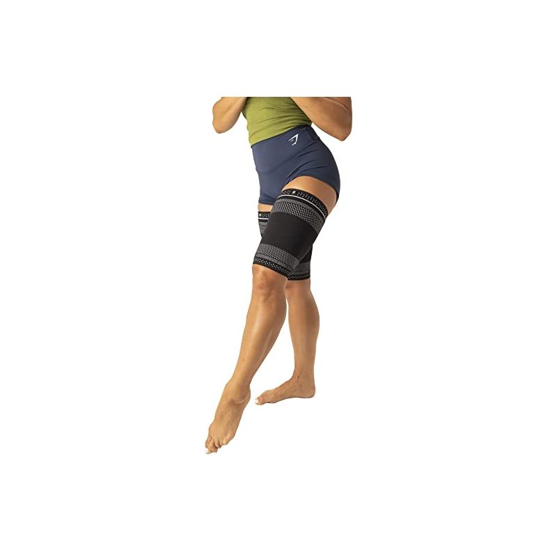Copper Joe Thigh Compression Sleeves Support for Quad Groin Hamstring Arthritis Running Basketball & Baseball Upper Leg Sleeves - 2 Pack, 5 of 7