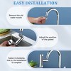 FUN LITTLE TOYS 4 in 1 Faucet Extender for Kitchen Sink 360°Swivel Waterfall Anti-Splash Faucet Sprayer for Washing Vegetable Fruit - 3 of 4