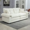 CAVINAS 84" Chenille Loveseat Sofa, Small Sofa Couch with 2 Throw Pillows & Memory Foam, for Living Room, Apartment, Office - 4 of 4