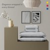 Brushed Percale Weave Cool & Crisp Cotton Rich Fitted Sheet Set, Twin XL by Color Sense - 3 of 4