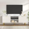 Snynuxx Modern TV Stand for 55/60/65 inch TV with Storage for Living Room - 2 of 4