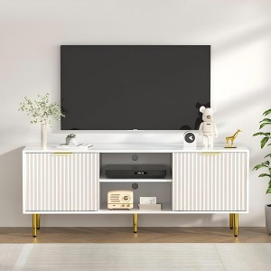 Snynuxx Modern TV Stand for 55/60/65 inch TV with Storage for Living Room - 1 of 4