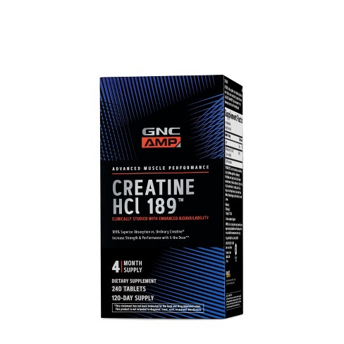 Gnc Amp Creatine Hcl 189, 240 Tablets : Target