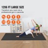 VEVOR Exercise Mat, Non Slip High Density Premium Yoga Mat, Exercise Yoga Mat for Men Women, Fitness & Exercise Mat with Bag & Carry Strap - 3 of 4