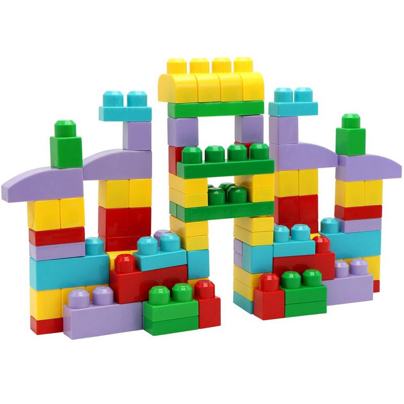 Syncfun 100 Pcs Kids Building Blocks Bricks STEM Game Set, Classic Basic Big Large Education Toy for Boys Girls 3+ Years Christmas Birthday Gift, 1 of 8