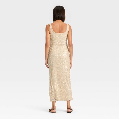 Women’s Sequin Slip Maxi Dress – A New Day