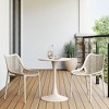 WestinTrends Playa Outdoor Stackable Modern Plastic Dining Chairs (Set of 2) - 2 of 4