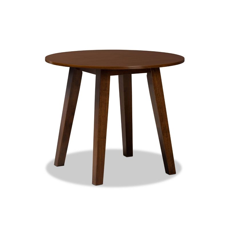 35" Ela Wide Round Wood Dining Table - Baxton Studio, 1 of 8