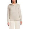 Lands' End Women's Sweater Fleece Snap Neck Pullover Jacket - 2 of 3