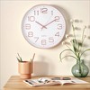 Unique Bargains Plastic Modern Battery Powered Silent Non-Ticking Wall Clock 12 Inches - 2 of 4