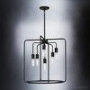 Urban Ambiance Luxury Urban Loft Pendant Light,  23.125"H x 22"W,  Midnight Black Finish, UHP3291 - 3 of 4