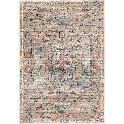Nuloom Marley Traditional Medallion Fringe Indoor Area Rug