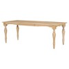 59-83" Extendable Dining Table Vintage Wooden Dinner Table Kitchen Table, Natural-ModernLuxe - 3 of 4