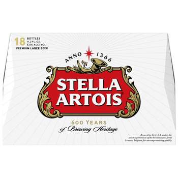 Stella Artois Lager Beer - 18pk/11 fl oz Bottles