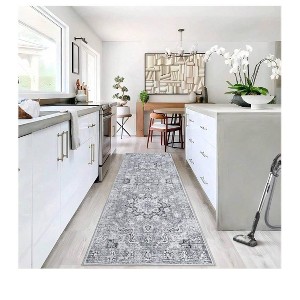 Washable Living Room Area Rug Vintage Print Non-Slip Runner Vintage Indoor Large Carpet For Bedroom Dining Room Office - 1 of 4