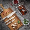 Attop 15-Piece Stainless Steel Knife Block Set - Kitchen Knife Set with Built-in Sharpener & Hardwood Block - 4 of 4