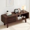 MAYEERTY 59-Inch Walnut Mid-Century Modern TV Stand - Console with Storage for Living Room & Apartments - 3 of 4
