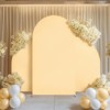 Set of 3 Wedding Arch Cover, Double Sided Wedding Arch Stand Covers with Bottom Zipper for Wedding Birthday Party 5Ft 7.2Ft 5Ft - 2 of 4