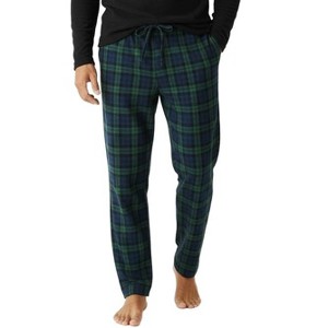 ADR Men's Soft Plush Fleece Pajama Pants, Warm Long Lounge Bottoms - 1 of 3