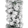 vidaXL Christmas Garland Green with white snow flocking PVC 16.4 ft length - 3 of 4