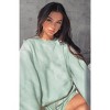 Mocamel Solid loose versatile casual round-neck sweatshirt and shorts set - 3 of 4