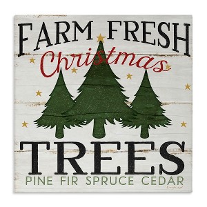 Stupell Industries Farm Fresh Christmas Trees, 24" x 24" - 1 of 4
