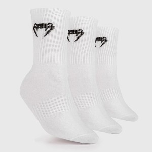 Venum Classic Socks 3-Pack - White/Black - 1 of 2