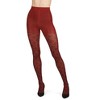 Memoi Diamond Pattern Swirl Cotton Blend Women's Sweater Tights - 2 of 4