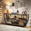 Hommoo 70.9 Inch Long Sofa Table with Shelves - 3 of 4