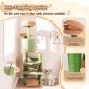 Tangkula 63" Cactus Cat Tree for Indoor Cats w/Sisal Scratching Posts & Ladder Basket Bed - 4 of 4