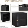 Modern Sideboard Decorative Storage Cabinet, CENGHU Single and Foldable Cabinet with Anti-Slip Design, Easy to DIY Storage Container with Door, Black - 2 of 4