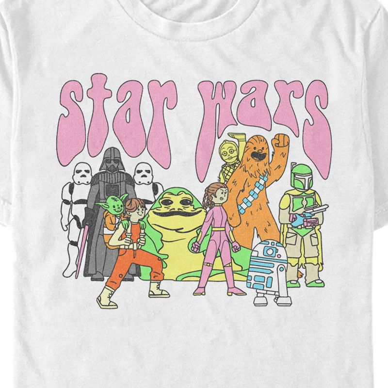 Men's Star Wars Psychedelic Classic Characters T-Shirt, 2 of 6
