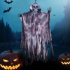 Fun Little Toys 3Pack Halloween Decorations - Outdoor Hanging Decoration with 35.4' Hanging Ghost, Witch, Grim Reaper & Ghost Pumpkin - 4 of 4