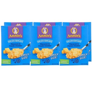 Annie's Macaroni & Classic Cheddar Family Size - Case of 6/10.5 oz - 1 of 4