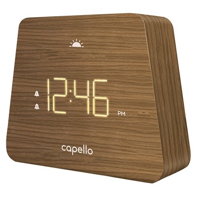 Digital Mantle Alarm Clock Lark Finish - Capello