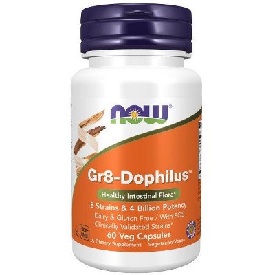 Gr 8 Dophilus - Enteric Coated by Now Foods  -  60 VegCap