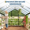 Large Walk in Greenhouses for Outdoors and Garden Planting, Polycarbonate Greenhouse w/Enhanced Aluminum Frame,w/Quick Setup Structure and Roof Vent - 4 of 4
