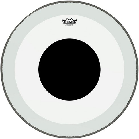 Remo Powerstroke 3 Clear Bass Drum Head With Black Dot - image 1 of 2