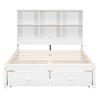 YOOCOZZ Full Size Platform Bed with Built-in Headboard Shelves, Charging Ports and 2 Drawers - White - 4 of 4