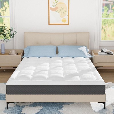 Lycvki 6 in. Gel Memory Foam Mattress with Pillowtop,Fiberglass-Free,CertiPUR-US® Certified,Bed in a Box