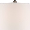 Regency Hill Arden 25" High Twist Column Traditional Table Lamps Set of 2 WiFi Smart Socket Silver Mercury Glass Living Room Bedroom White Shade - 3 of 4