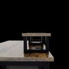 CENGHU 47.3" Computer Desk with Hidden Power Outlet, 2 Monitor Stands, H-shape Desk with Drawers, Use for Home Desk, Game Table, Office Desk - 4 of 4