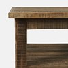 Jofran, Reclamation 50" Rustic Reclaimed Solid Wood Coffee Table with Storage Shelf - Brown - 3 of 4