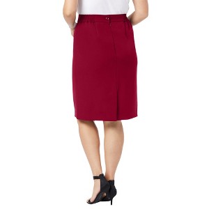 Jessica London Women's Plus Size Tummy Control Bi-Stretch Pencil Skirt - 1 of 4